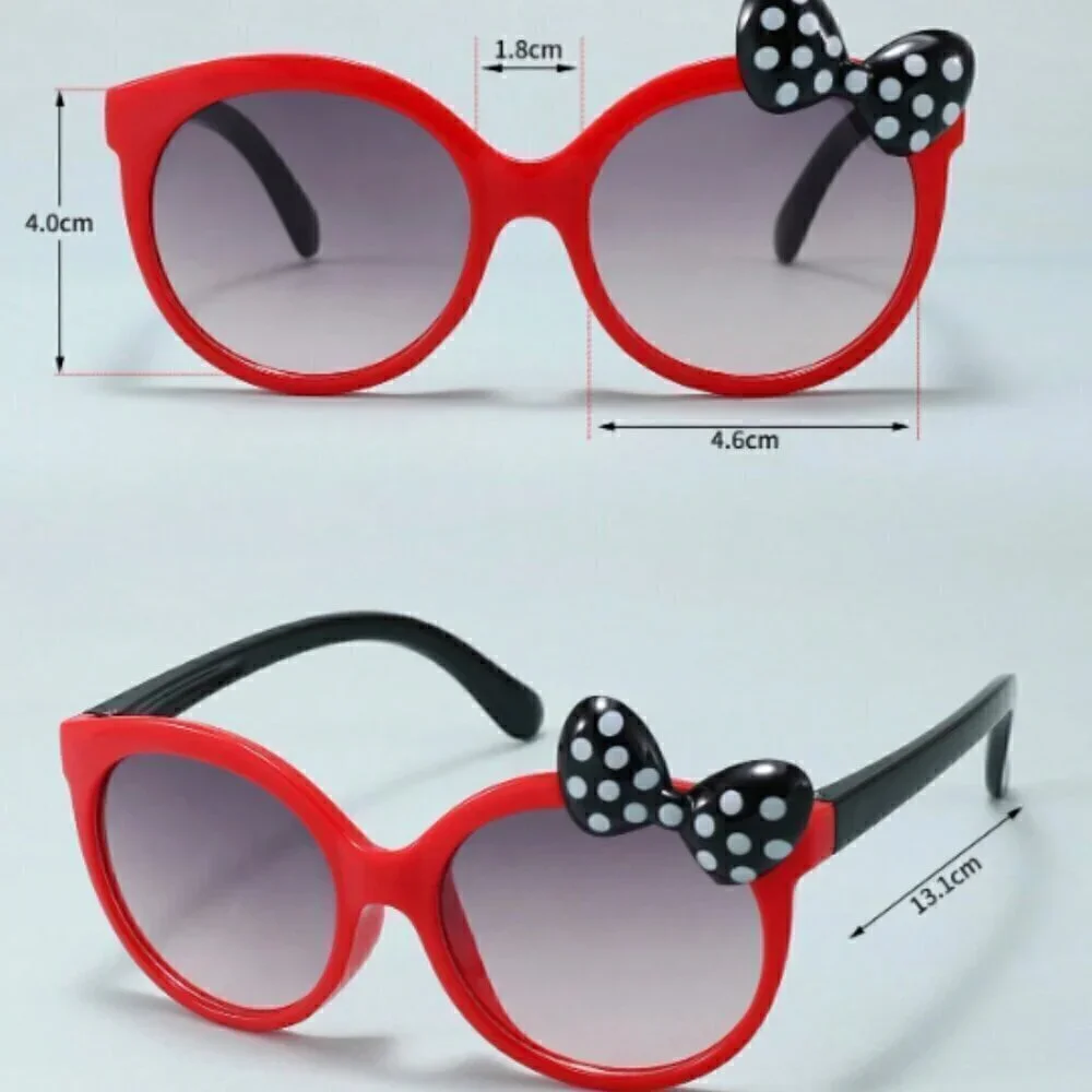 NWT Adorable Sweet Bow Decor Glasses for Little Girls- Minnie Mouse Inspired